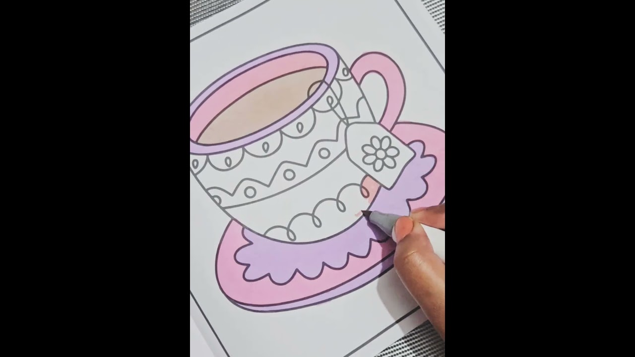 Tea cup☕️|coloring