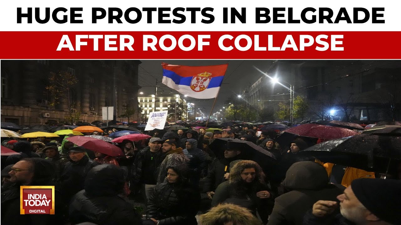 Thousands Of Serbs Demand Prime Minister's Resignation Following Deadly Roof Collapse
