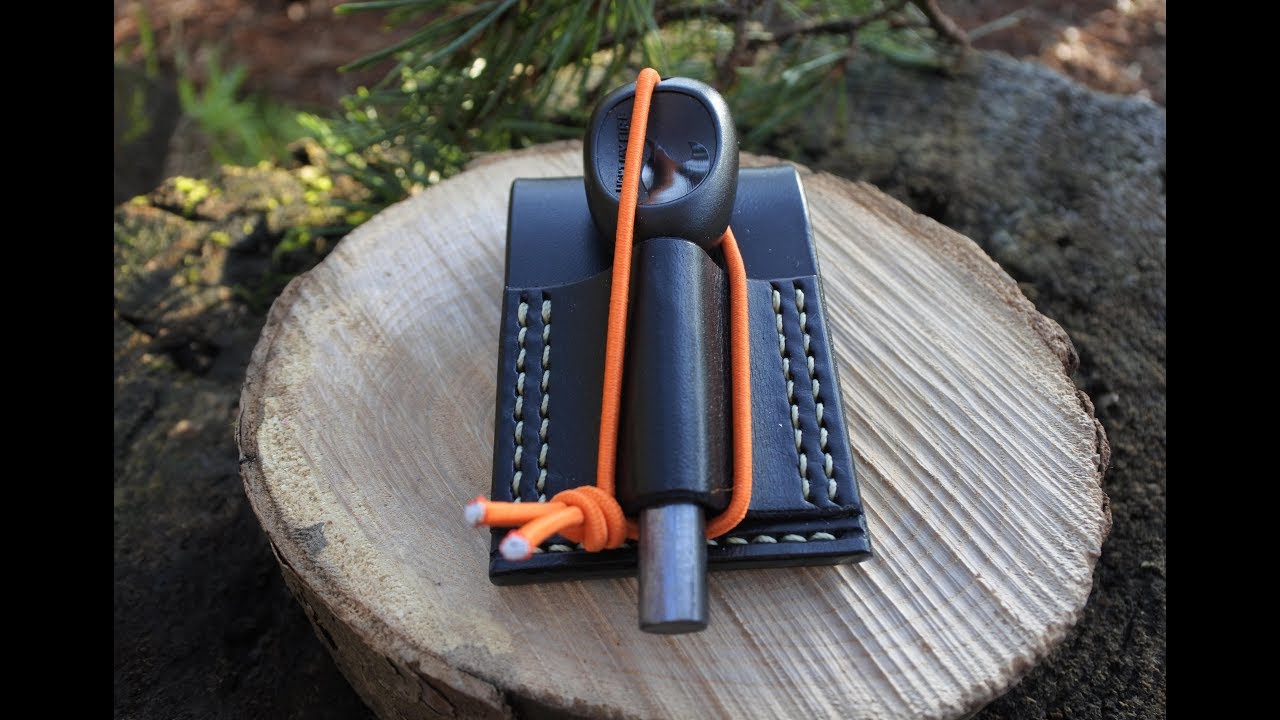 Crafting a Leather Ferro Rod Holder.