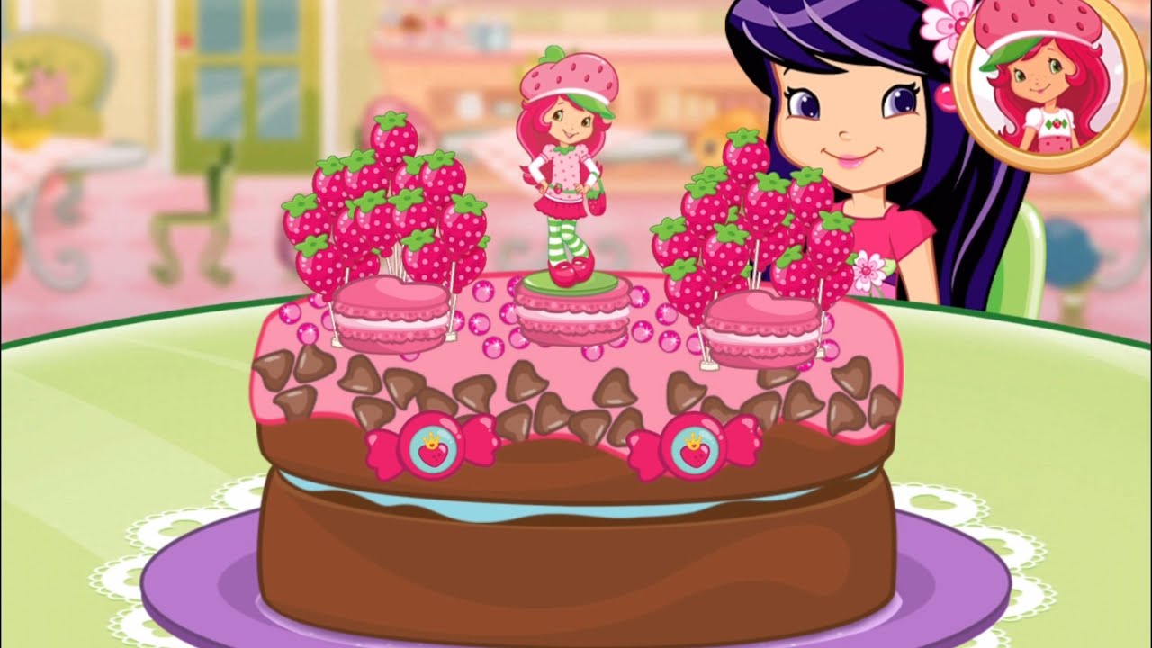 Strawberry Shortcake Bake Shop - Chocolicious Cake - Fun Cooking Games for Kids