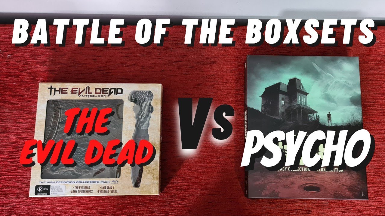 The Evil Dead Vs Psycho Bluray Collection. (Battle Of The Boxsets)