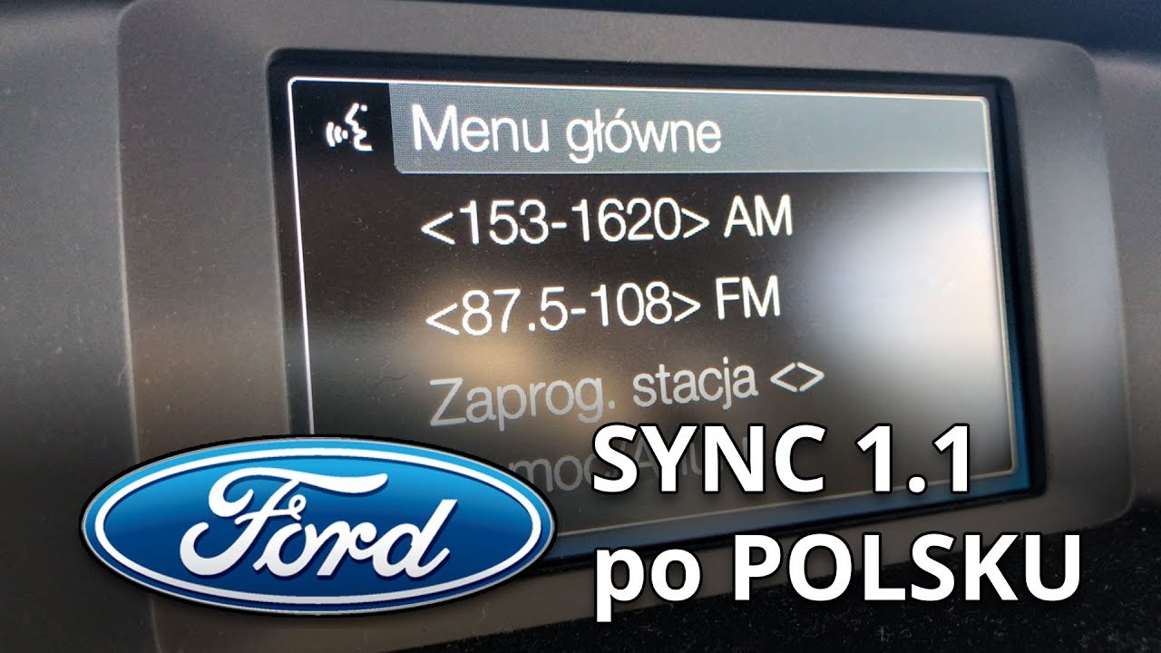 Ford SYNC 1.1 po polsku