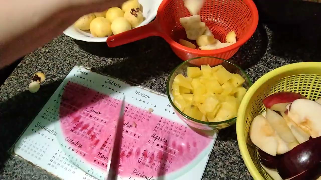Haciendo té de frutas! ❤️👍😊