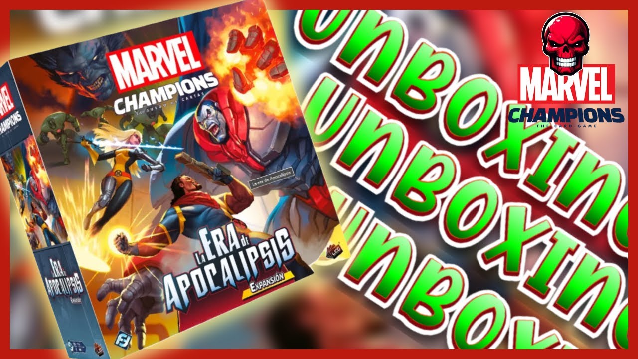 😱💥LA ERA DE APOCALIPSIS - UNBOXING CAJA DE EXPANSION- MARVEL CHAMPIONS el JUEGO de CARTAS💥😱