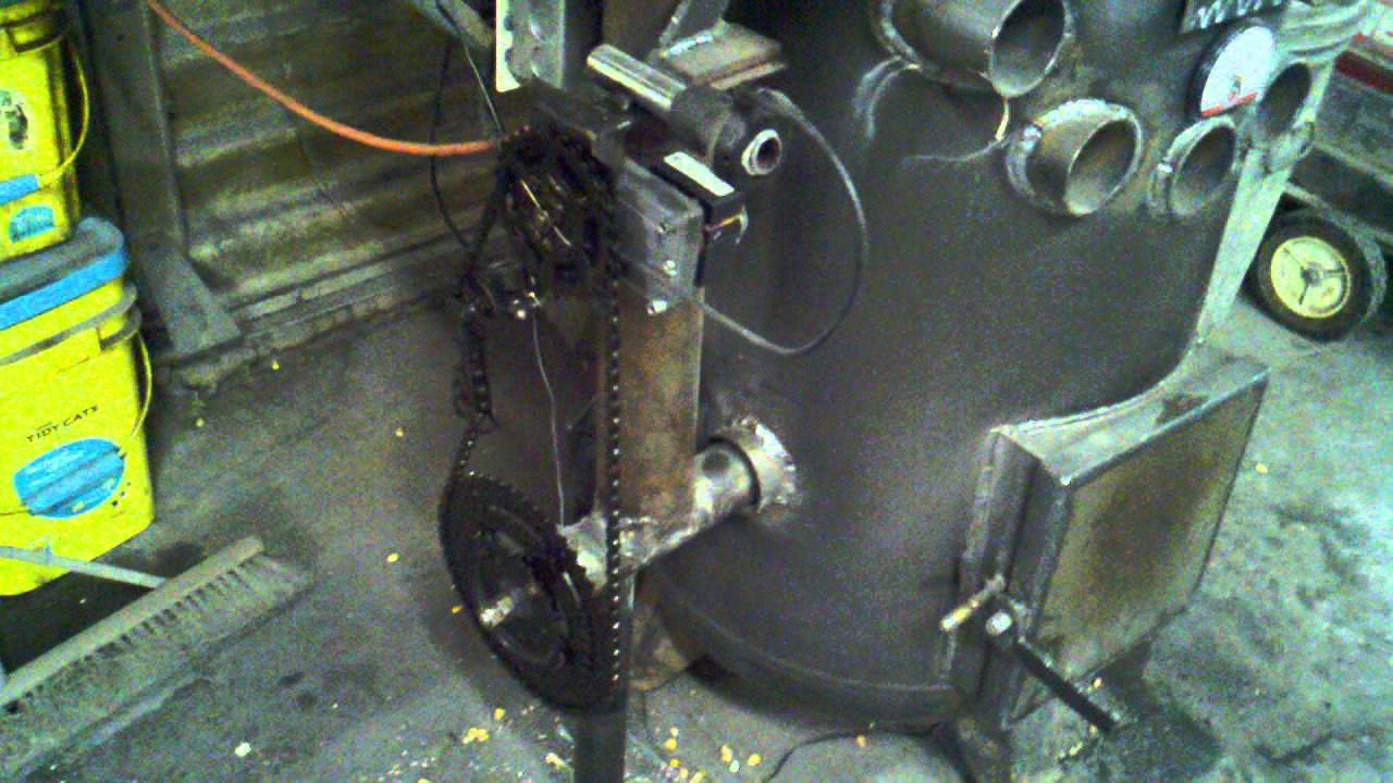 Homemade corn stove