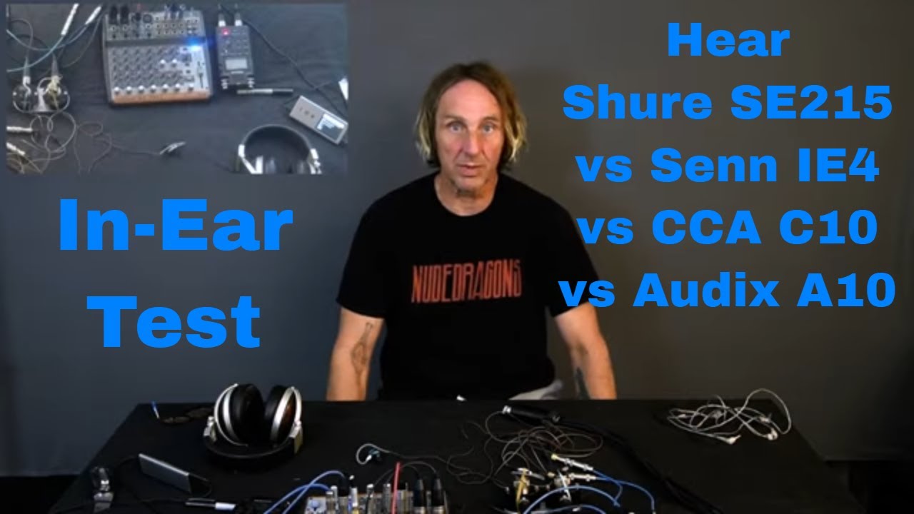Shure SE215, Sennheiser IE4, CCA C10 против Audix A10 In Ears (публичный доступ)
