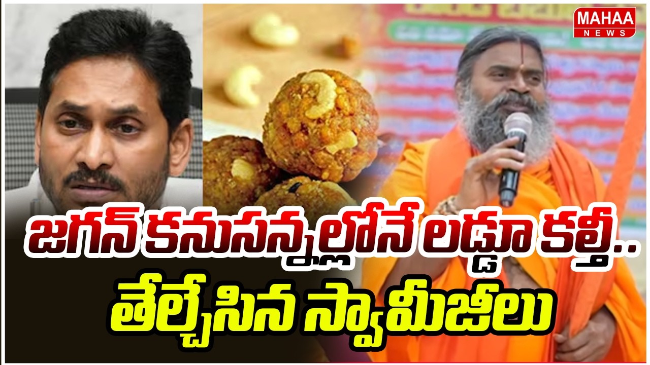 జగన్ కనుసన్నల్లోనే లడ్డూ కల్తీ.. తేల్చేసిన స్వామీజీలు | YS Jagan | Tirumala Laddo ISSUE | Mahaa News