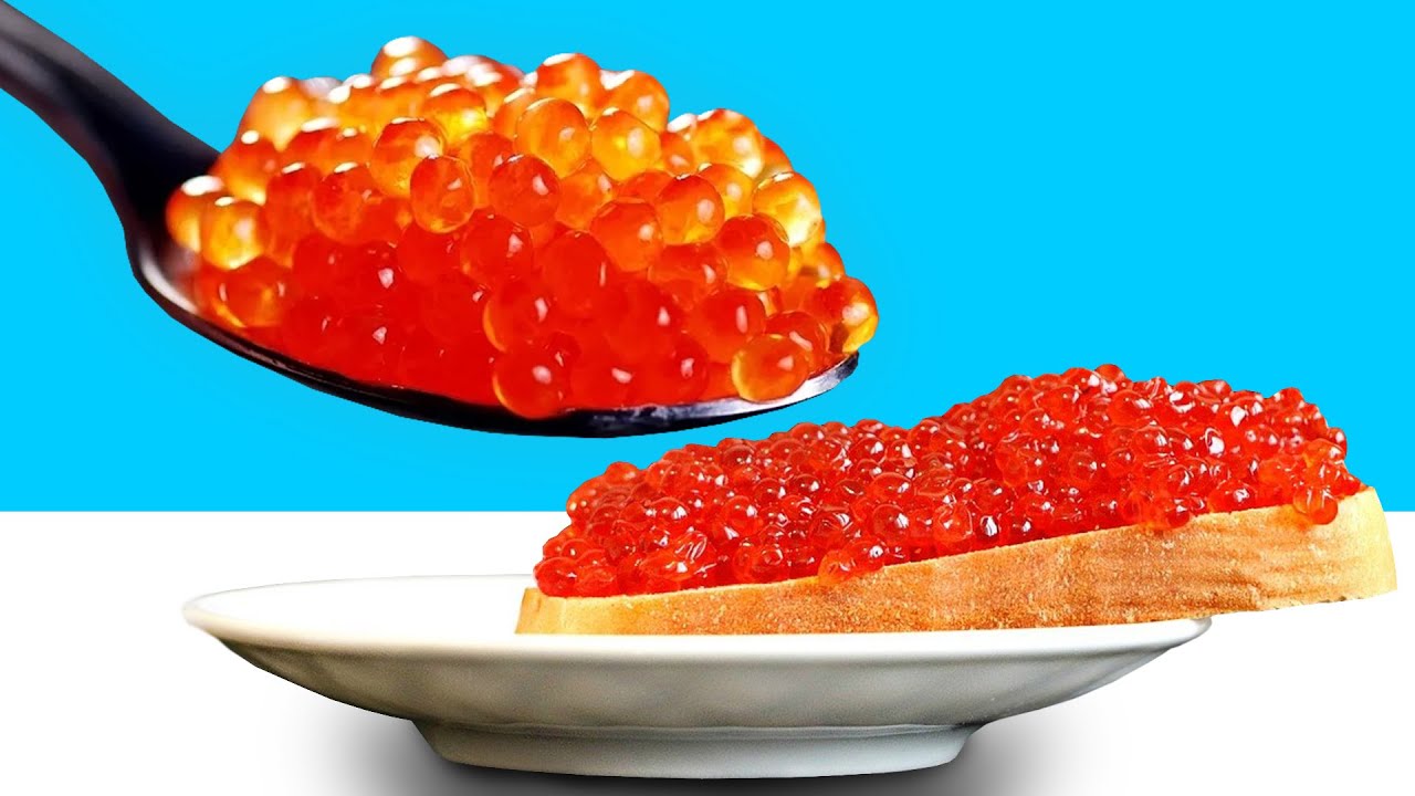Cómo hacer caviar rojo de imitación en casa