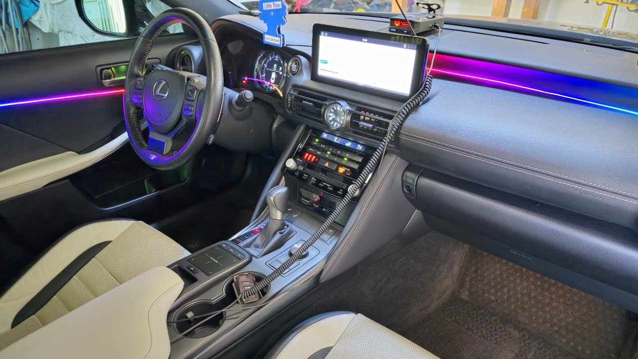 How to install Ambient lights for Lexus IS350 FSPORT (Detailed Video)