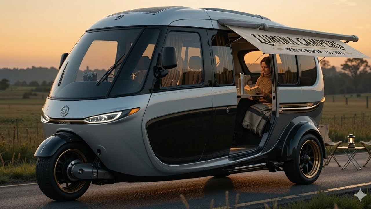 This 3-Wheel Luxury Micro Camper Is Changing Solo Travel Forever