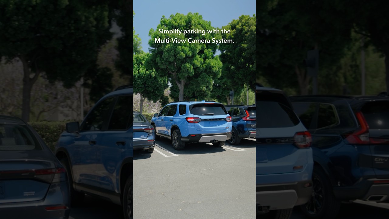 Remove parking uncertainty with the Multi-View Camera System on Pilot TrailSport and Elite trims.