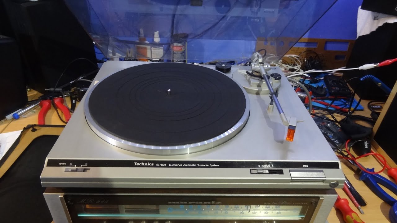 Technics SL-B21 Turntable, Belt and Stylus Replacement, Budget Record Player Review. HiFi audio