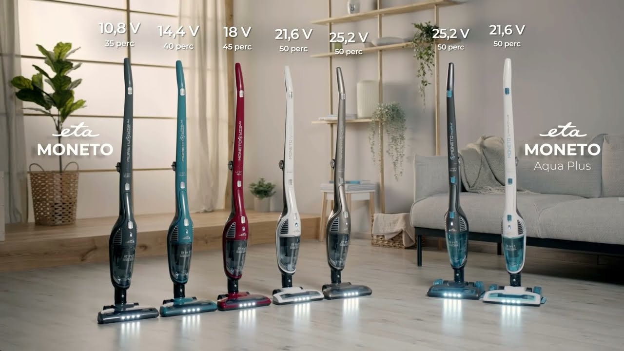 ETA MONETO és MONETO AQUA PLUS Álló porszívók