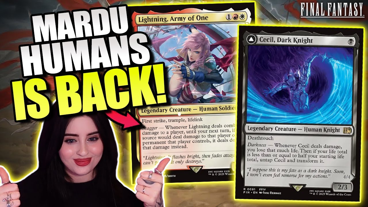 Mardu Humans Beats Up ALL TOP TIER DECKS! | FINAL FANTASY Standard MTG Arena