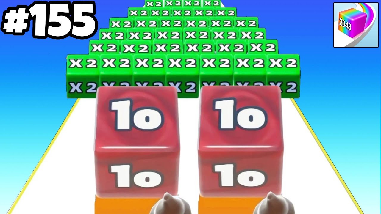 Jelly Run 2048 | Satisfying Mobile Games | All Levels Gameplay | Android, iOS | Tiktok Games 