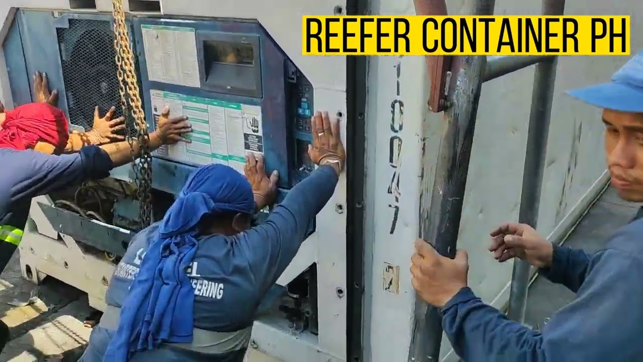 REMOVAL & INSTALLATION OF MACHINE FRAME - CARRIER REEFER CONTAINER