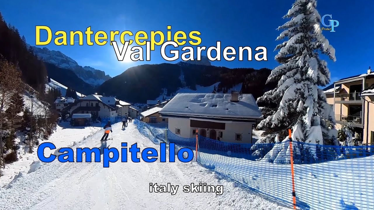 Italy skiing Dantercepies to Campitello #italy #dolomites #skiing #wintersports #mountains