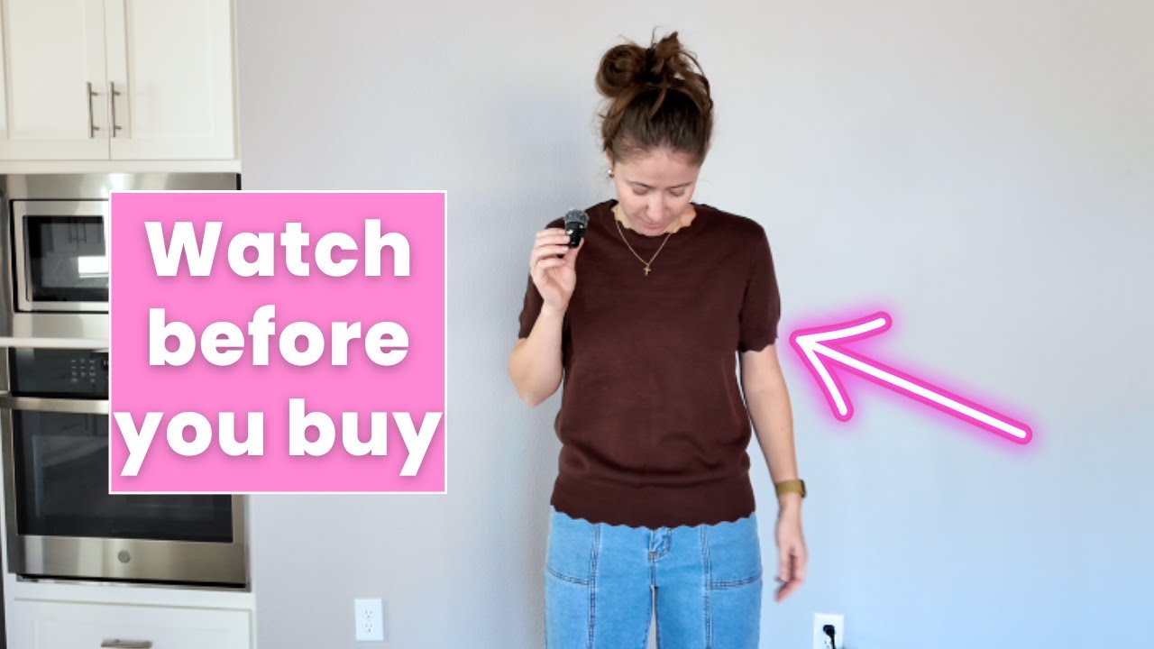 Live try On - ANRABESS Womens Short Sleeve Sweater