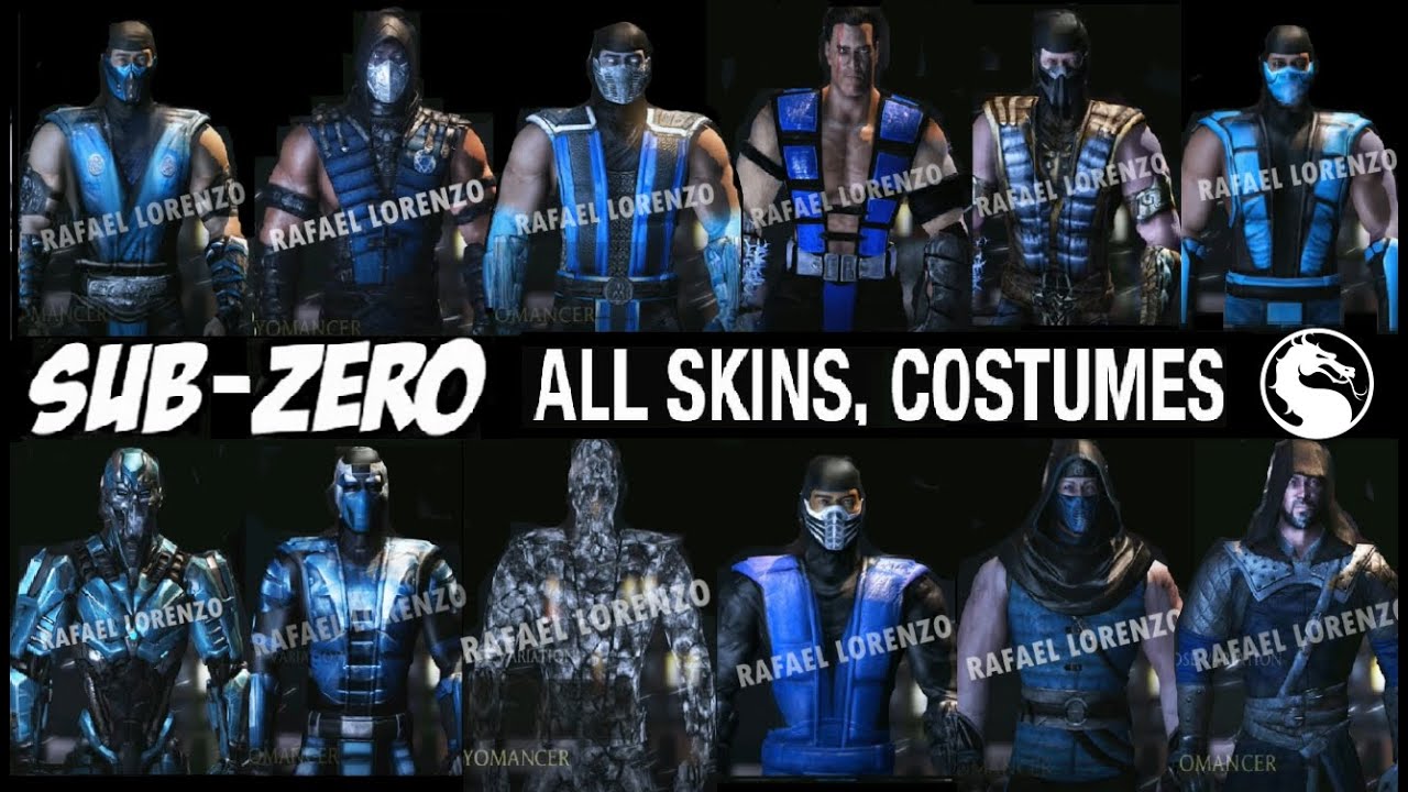 Mortal Kombat X ALL SUB-ZERO MKX Costume Skin PC MOD