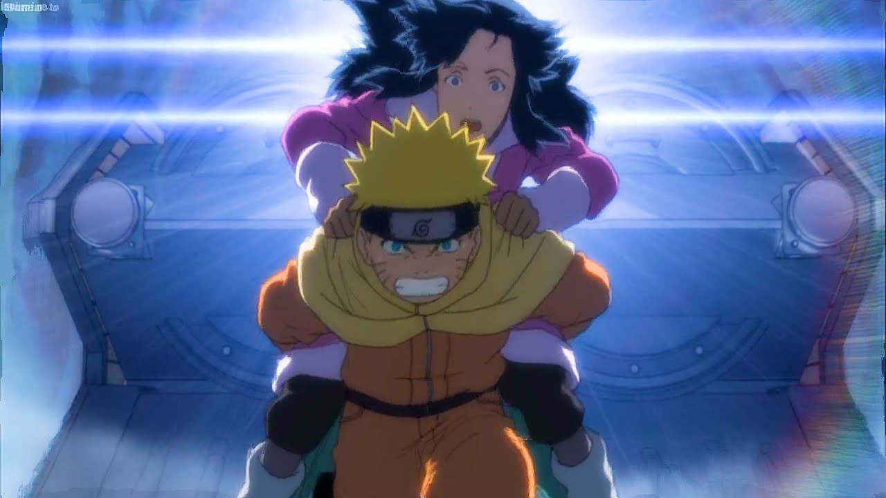 Naruto almost got hit by a train when saving princess of Snow Land, cornered by the traitor