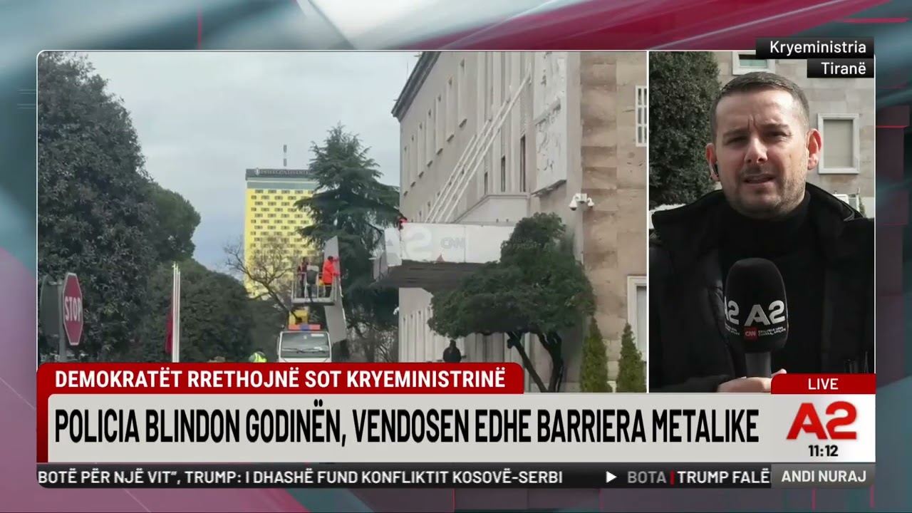 Blindohet më hekura Kryeministria, policia në këmbë për protestën e PD -Igli Çelmeta