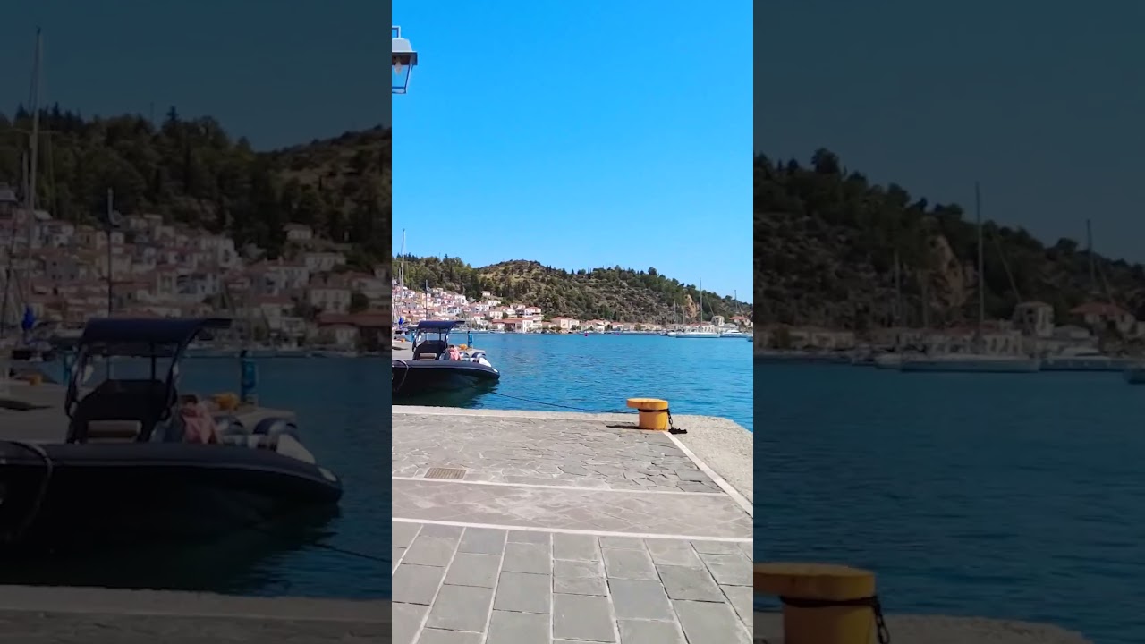 Poros Island 🇬🇷: Quick Seaside Walk Adventure! (Speeded-Up ⏭ )