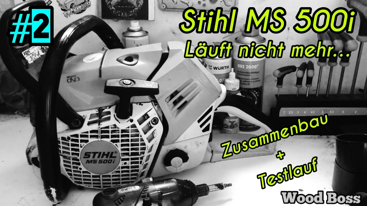 Stihl MS 500i springt nicht mehr an!! Säge zusammenbauen, Testlauf, Polrad Instandsetzen