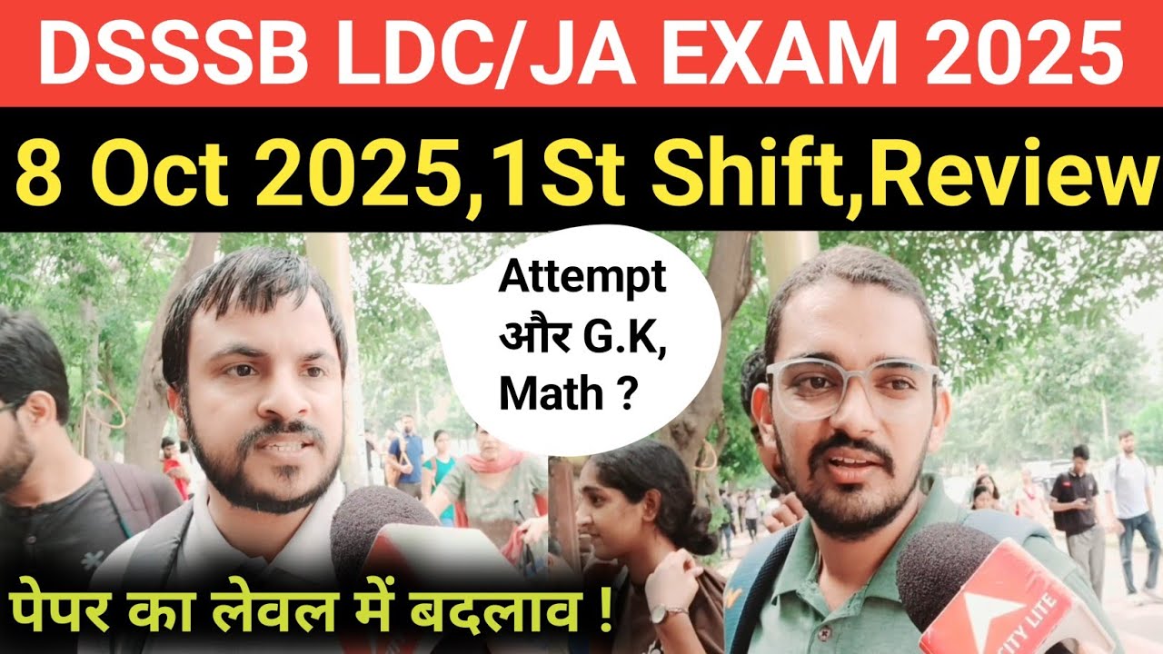 DSSSB LDC/JA Exam Review 2025