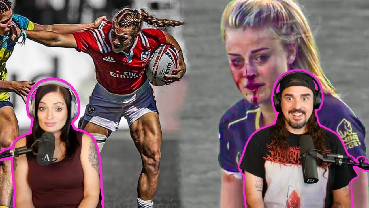 AMERICANS REACT to The Vicious Side of Women's Rugby (Reaction)