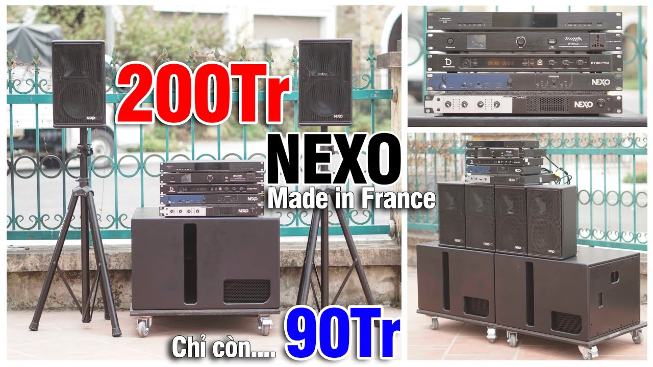 Full Dàn NEXO PS8, sub LS500 Made in France Gi.Á Siêu Sock