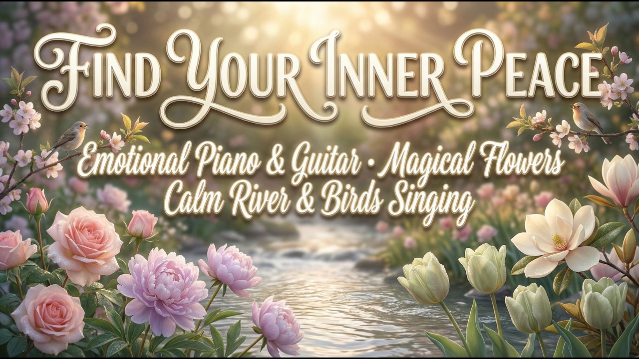 Чудесная расслабляющая музыка для снятия стресса с цветами Спокойная классическая музыка пианино