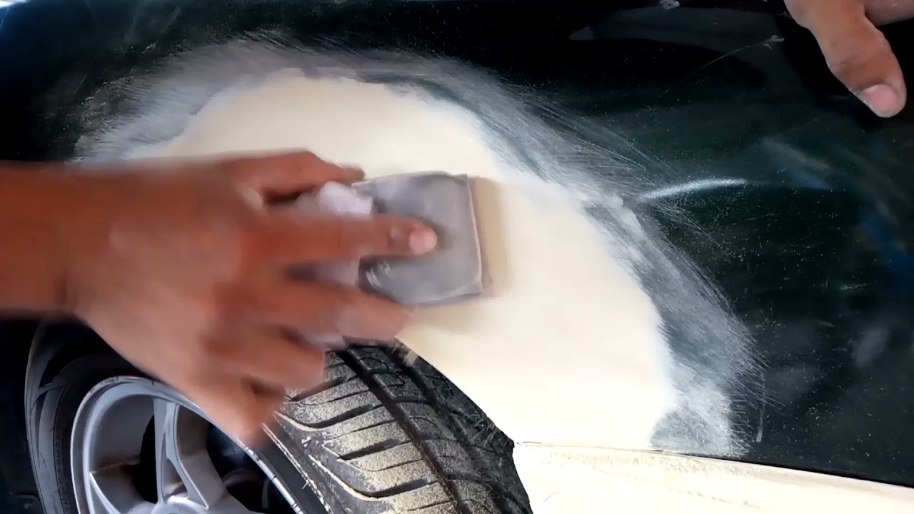 aplicación y lijado de masilla o bondo automotriz 👍🏽