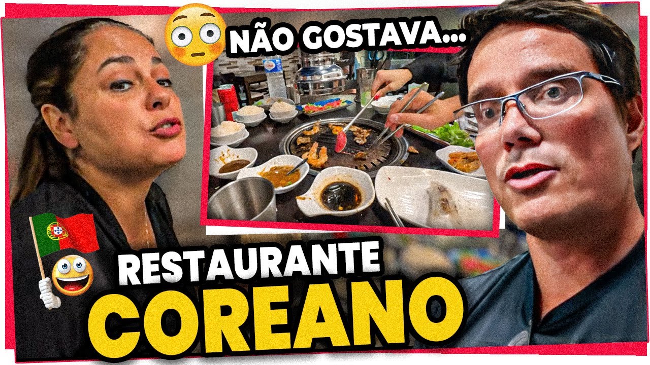 COMENDO EM UM RESTAURANTE COREANO AQUI EM PORTO, PODE ISSO? Viagem Portugal