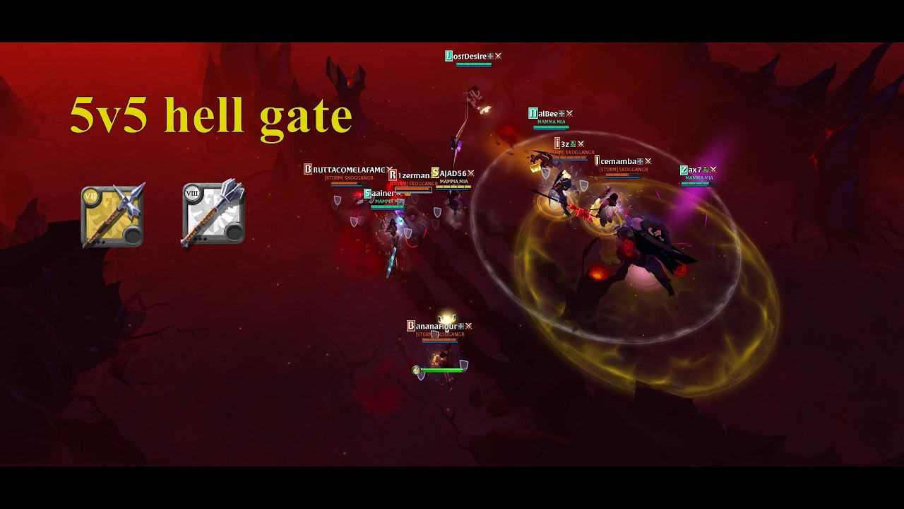 Albion Online 5v5 Hellgate | Heavy Mace Pole Hammer PVO