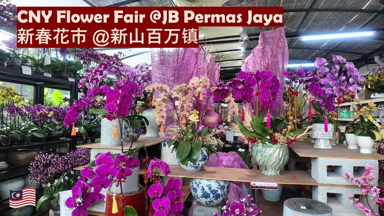 🇲🇾 Chinese New Year Festive Flower Market @JB Permas Jaya (Pudu Ria Florist) #cny2026 #新春2026 #花市