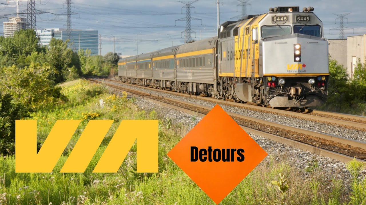 SD75I DUO! VIA TRAIN DETOURS! VIA & CN Action At Markham W/ @gotransitrailfan & TNYR (AUG/13/23)