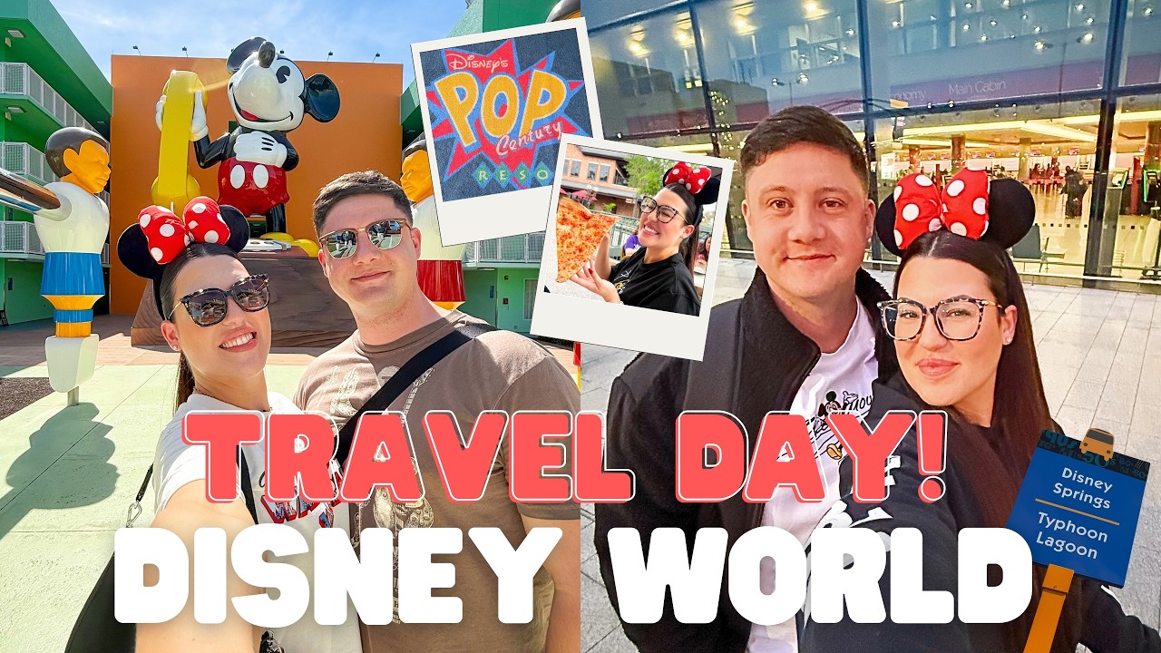 WALT DISNEY WORLD &mdash; Влог о дне путешествия! ✈️🐭 Virgin Atlantic, курорт Pop Century и Disney Spri...