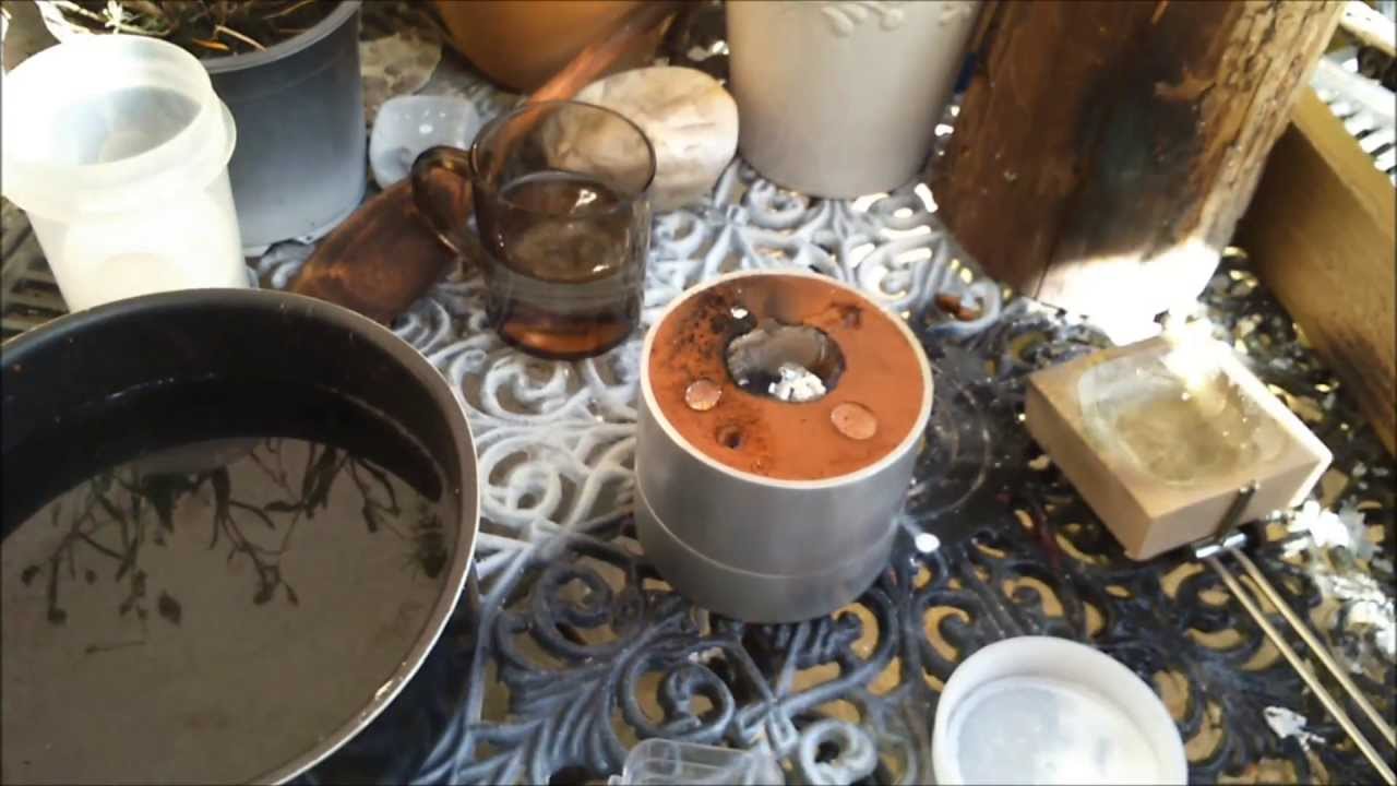 HOW TO MAKE A SILVER  SOLO BULLION BAR USING DELFT CLAY CASTING