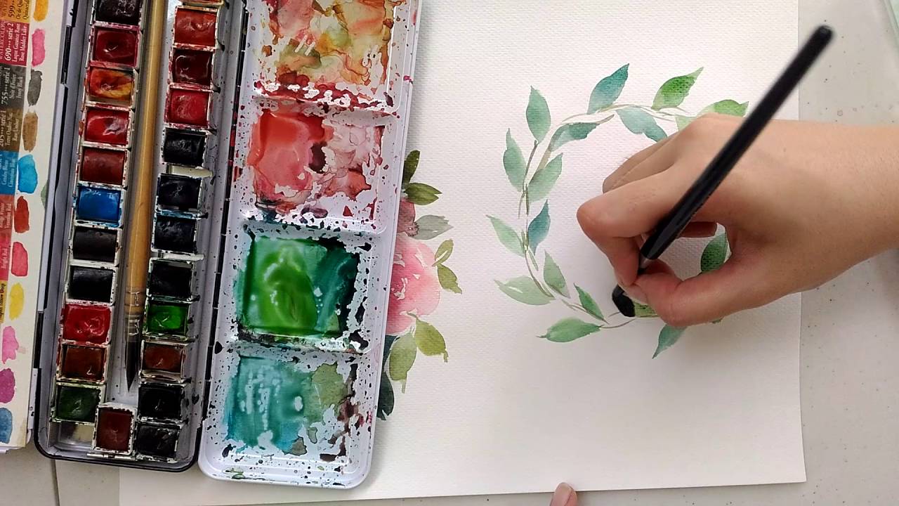 Thank You Watercolor Wreath