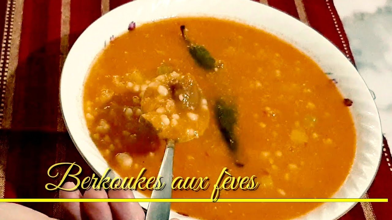 Berkoukes aux f&egrave;ves tr&egrave;s bon #plat traditionnel alg&eacute;rois
