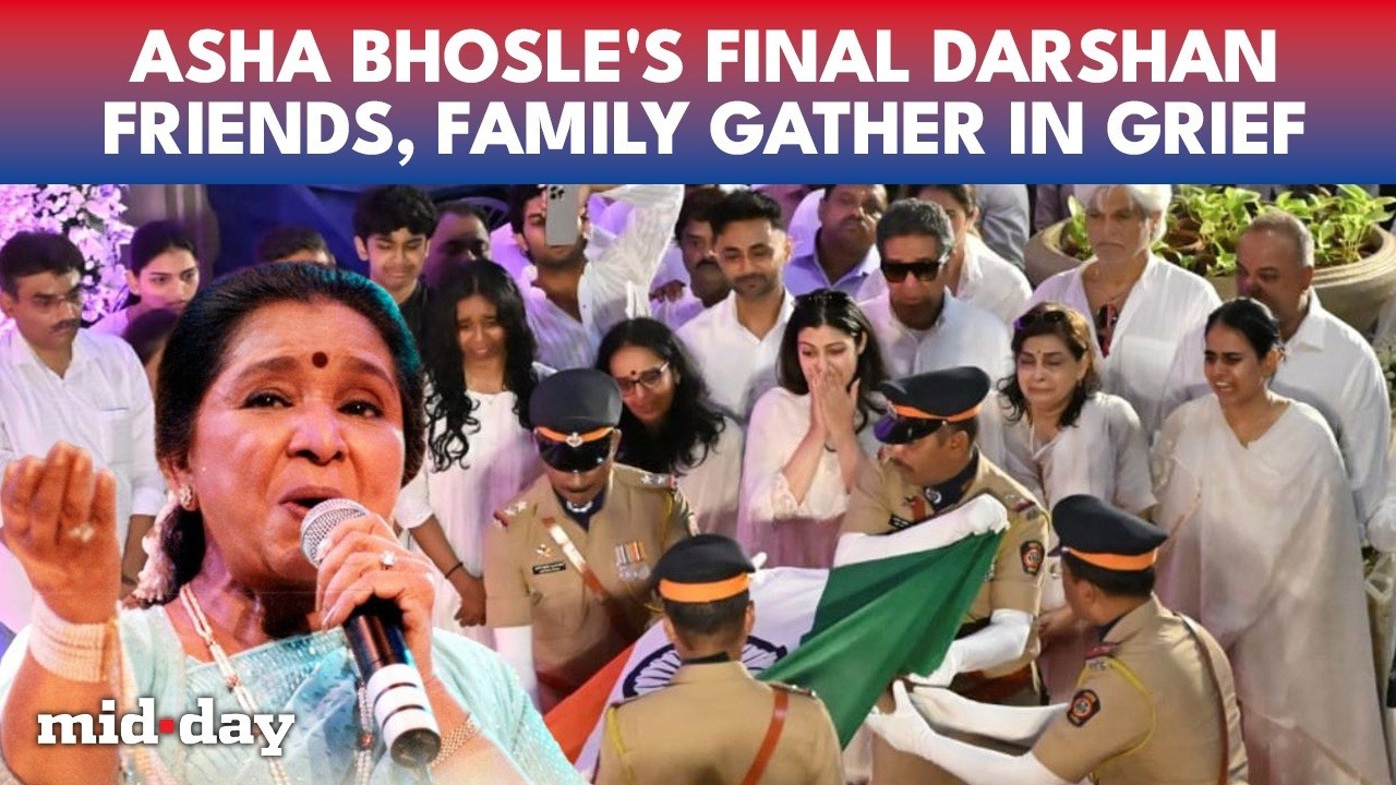 Asha Bhosle's FINAL Darshan: Thousands Gather in Mumbai, State Honours Accorded to Legendary Singer