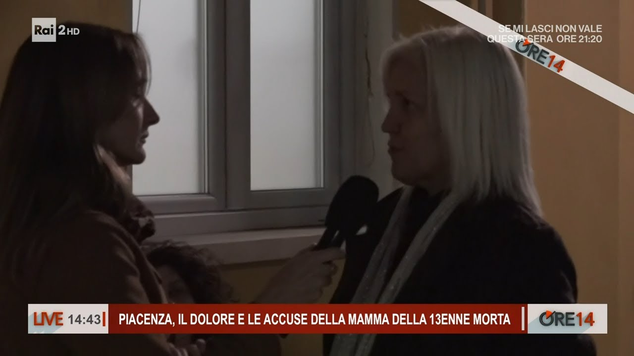 Piacenza, il dolore e le accuse della mamma della 13enne morta - Ore 14 del 29/10/2024