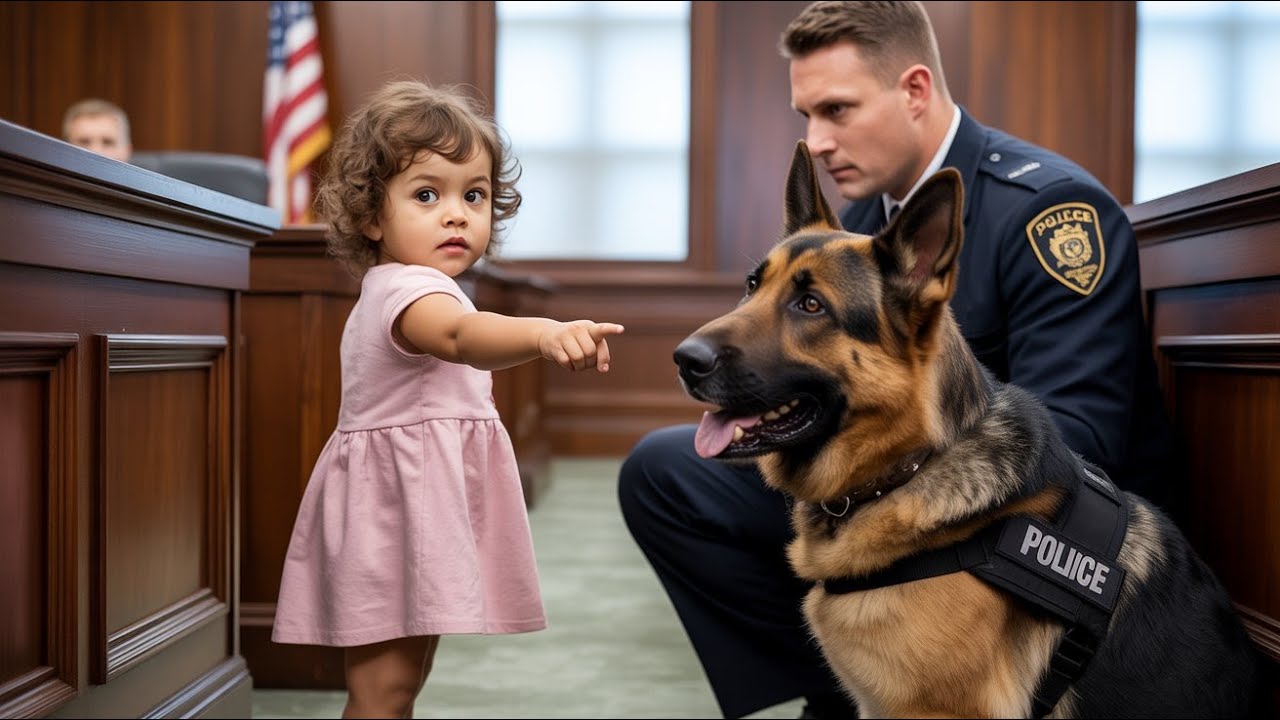 A 3-Year-Old Girl Pointed at the K9 in Court — What She Said Next Stunned Everyone