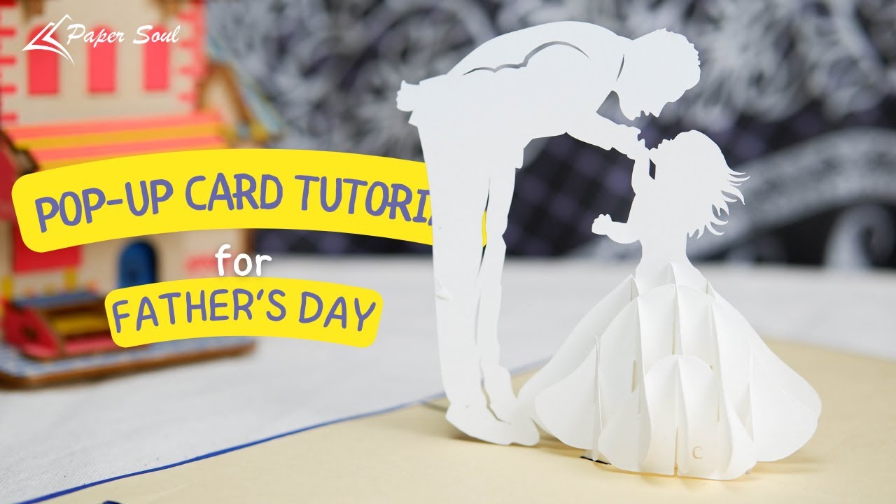 How to make a pop-up card for father's day| Paper Soul Craft