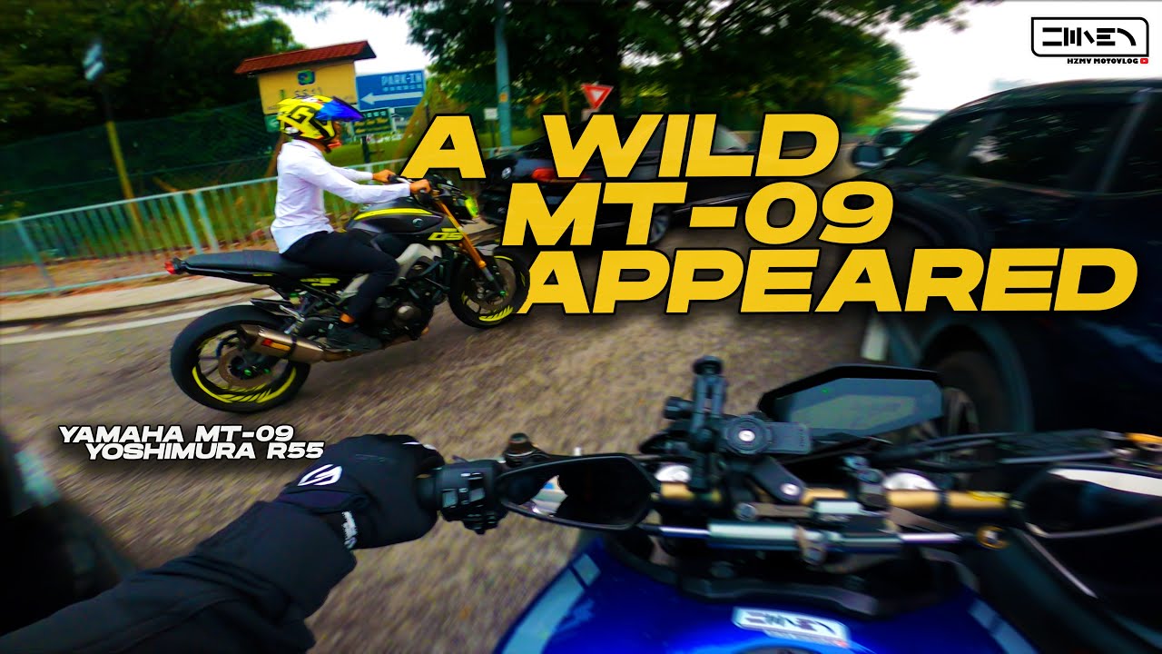 EVENING TYPICAL TRAFFIC. ! Yamaha MT-09 + Yoshimura R55 Pure Sound [4K]