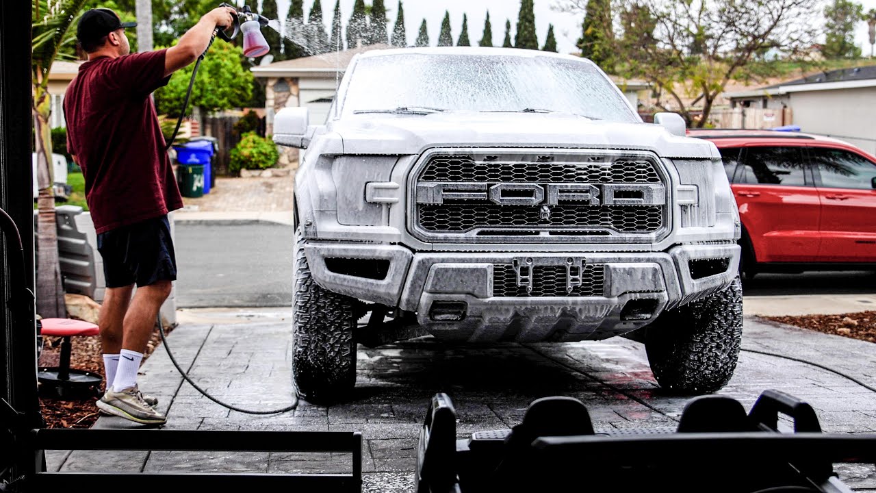Ford F-150 Raptor Wash - ASMR - 4k