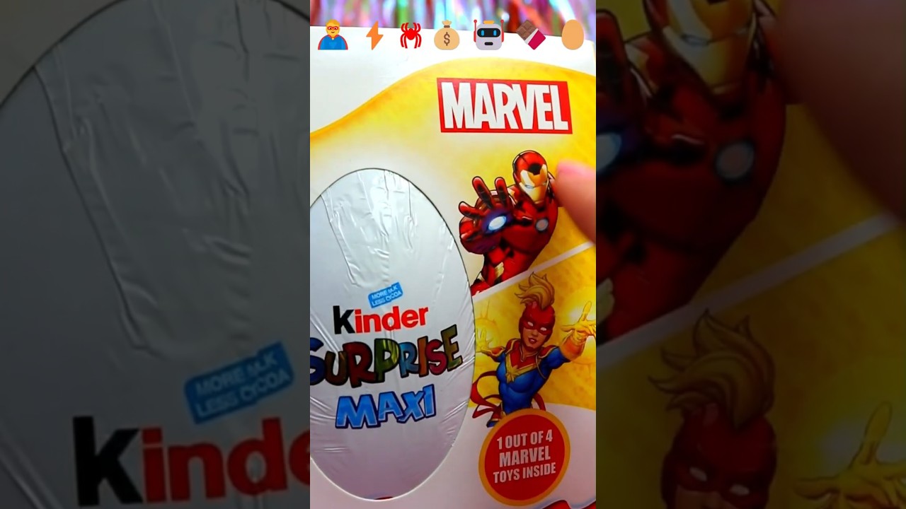 ASMR UNBOXING Marvel Chocolate EGG Review ❤️#shorts #asmr #marvel #asmrfood #egg #food #trending