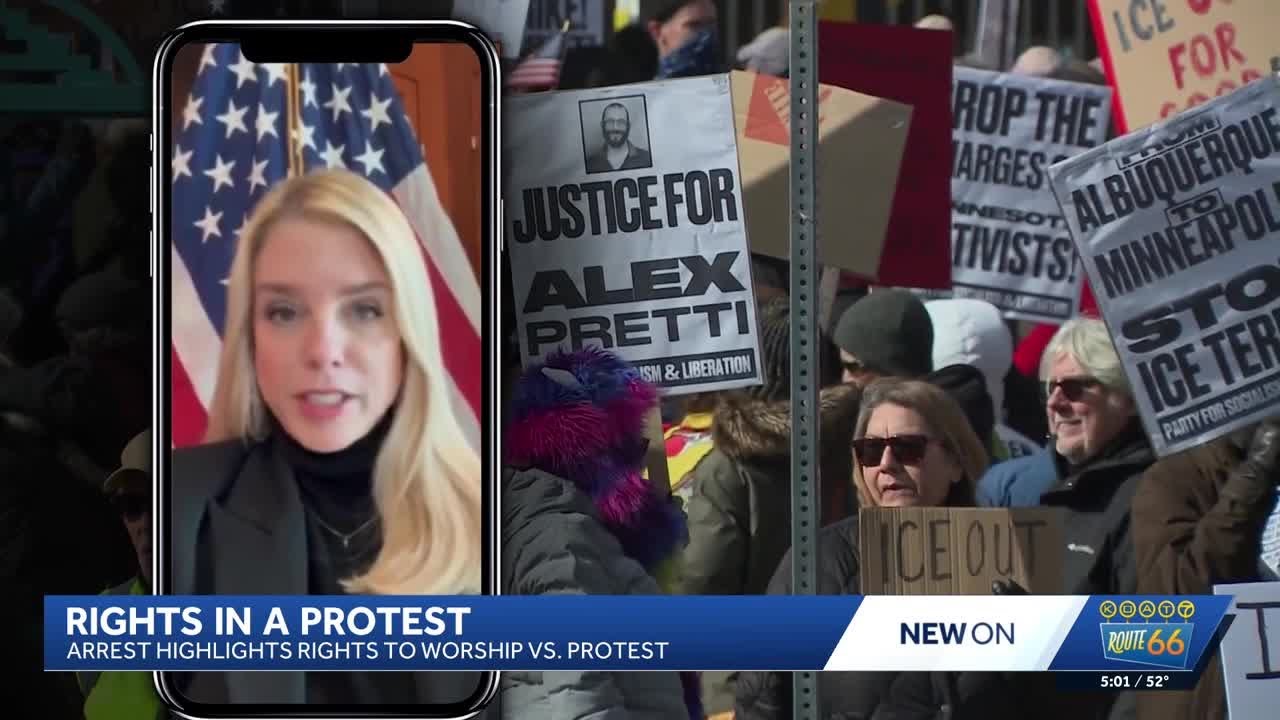 Albuquerque 'ICE Out' Protest: Arrest highlights rights to protest, worship
