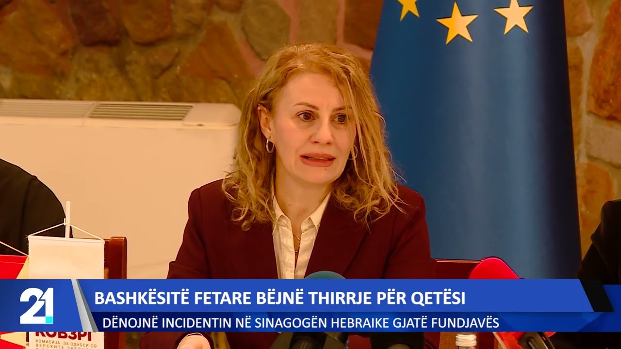 Bashk&euml;sit&euml; fetare n&euml; Maqedoni b&euml;jn&euml; thirrje p&euml;r qet&euml;si, d&euml;nojn&euml; incidentin n&euml; sinagog&euml;n n&euml; Shkup