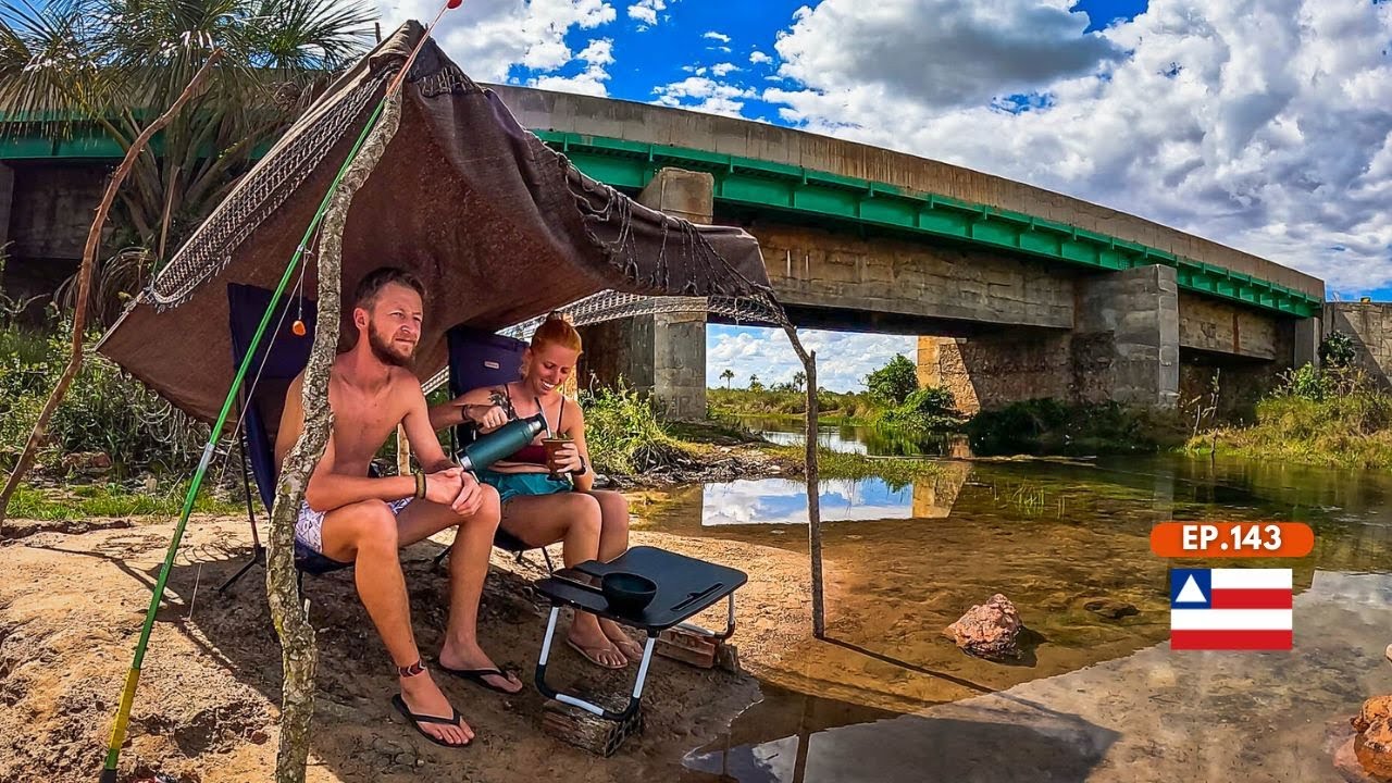 #Ep 143 | CAMPING E PESCARIA EM BAIXO DA PONTE | VIAGEM DE KOMBI PELO BRASIL